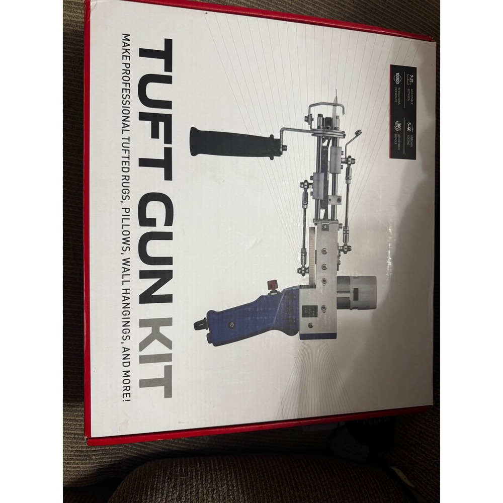 Tuft Gun Kit Electric Rug‎ Tufting Machine TD-01 100W 7-21mm Adjustable Blue